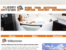 Tablet Screenshot of fliesen-spitzner.de
